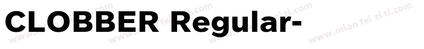 CLOBBER Regular字体转换